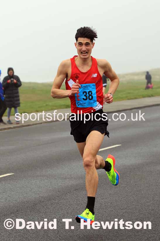 Senior mens 12 Stage 2023 Northern Mens 12 stage and Womens 6 Stage Relays and Young Athletes, Redcar. Photo: David T. Hewitson/Sports for All Pics